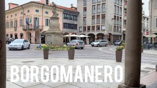 Borgomanero Novara Italy 🇮🇹  Walking tour with natural relaxing sounds [upl. by Lledrac]