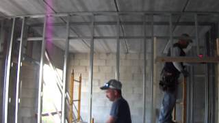 Soffit interior Metal framing part 1 [upl. by Epuladaug]