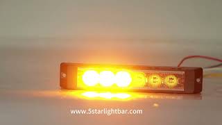 6X3W LED Emergency Strobe Flashing Surface Mounting Warning LightLED VarsellysLED Varningsljus [upl. by Schulman]