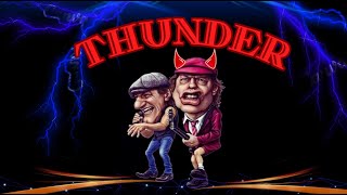 ACDC  Thunderstruck lyrics Lyric video [upl. by Yengac943]