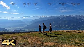 Alpenpanorama vom Niederhorn 1964 m  Berner Oberland  Time lapse 🇨🇭 [upl. by Darin]