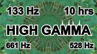 133 Hz HIGH GAMMA 10 hrs for Enhance cognitive integration Improve memory encoding RIGHT ear 528 Hz [upl. by Liu165]