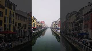 Milano naviglio nebbia [upl. by Ahseki]