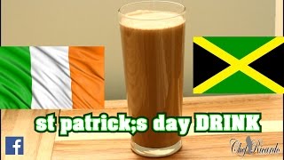 Irish Guinness PunchHappy St PatrickS Day Jamaicanirish  Recipes By Chef Ricardo [upl. by Hanus]