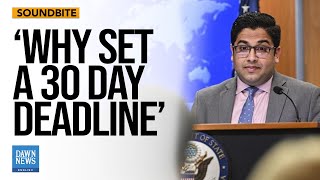 Journalist Grills the State Department on Israels 30 Day Aid Deadline  Dawn News English [upl. by Yila]