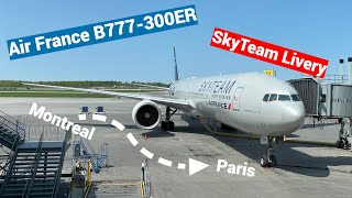 Air France Economy  Montreal  Paris  B777300ER  Trip Report [upl. by Dietz]