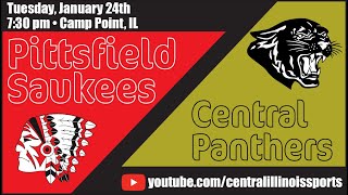 Camp Point Central vs Pittsfield  High School Basketball [upl. by Ahtrim]