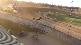 Lawrenceburg Speedway Sprint Car Heat Races 1 amp 2 4624 [upl. by Zephaniah]