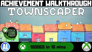 Townscaper Xbox Achievement Walkthrough  Xbox Game Pass [upl. by Alvira842]