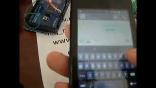 SMS control 4 leds using M590 GPRS module and Arduino [upl. by Enaitsirhc]