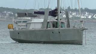 Sailing Yacht At Bot Conan Hent Lantecoste 29170 Fouesnant Finistère Brittany France [upl. by Nirda167]