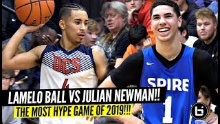 LaMelo Ball vs Julian Newman The Most HYPED Game Of The Year SHT GOT WILD [upl. by Ahker365]