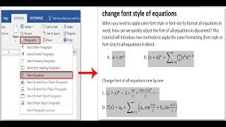 How to Change Equation Fonts in MS Word 2018 [upl. by Sirrad127]