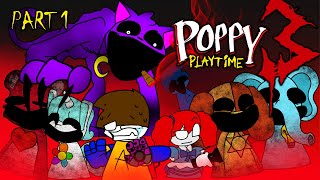 POPPY PLAYTIME CHAPTER 3PART 1 FUNNY ANIMATION [upl. by Niasuh]