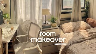 small room makeover 📁 🎧  cozy space room decor temu haul pintrest inspired and room tour [upl. by Acireit781]