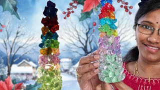 Its a wonderful crystal Christmas tree DIY crystal tabletop Christmas tree decor item [upl. by Rachaba611]