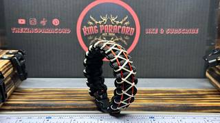 Paracord bracelet herringbone stitched models paracordbracelet colorful handmade knot diy [upl. by Yesnyl]