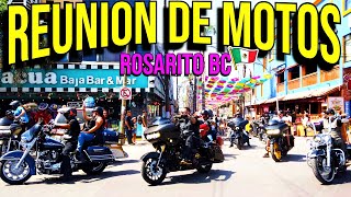 😎 ROSARITO Baja California MEXICO 🏍️ CIENTOS de MOTOS se reúnen en el CENTRO DE ROSARITO  2024 [upl. by Ruprecht119]