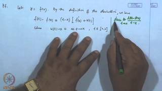 Mod32 Lec34 Differentiability of real valued function Mean Value Theorem [upl. by Ingham]