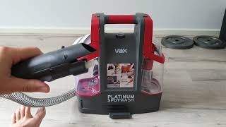 VAX Platinum Spotwash Spot Cleaner VACSC21E  Unbiased review [upl. by Bucella151]