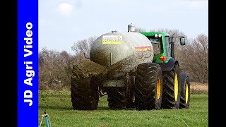 Mestseizoen 2019  John Deere 6530  Ketsplaat  Hulshorst  Slurry injection  Gülleeinarbeitung [upl. by Gyasi]