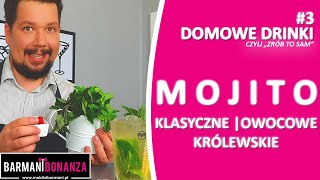 Jak zrobić MOJITO OWOCOWE  KRÓLEWSKIE  KLASYCZNE DOMOWE DRINKI 3 [upl. by Jenilee]