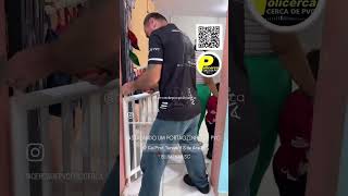 INSTALANDO UM PORTÃOZINHO DE PVC PARA PORTA EM CEI  ESCOLA [upl. by Akilam]