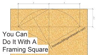 How To Use a Framing Square to Find Center Point of an Arch [upl. by Ajan881]