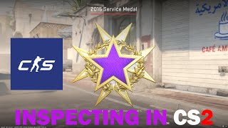 Inspecting the Rare 2015 Purple Service Medal in CS2 [upl. by Laundes]