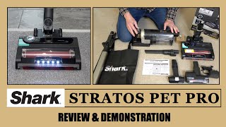 Shark Stratos IZ400UKT Pet Pro Cordless Stick Vacuum In Depth Review amp Demonstration [upl. by Anehs]