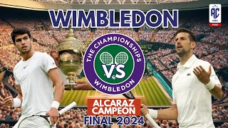 🎾🐐 ALCARAZ CAMPEÓN vs DJOKOVIC 🐐🔴 RESUMEN COMPLETO  WIMBLEDON 2024  FINAL 🎾 [upl. by Alfy]