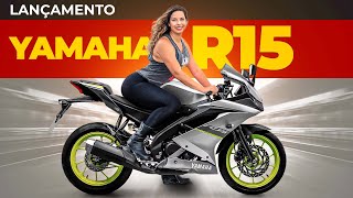 NOVA R15 NO BRASIL TESTE YAMAHA R15 PREÇO CORES E FICHA TÉCNICA YZF R 15  LANÇAMENTO [upl. by Millicent]