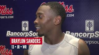 Fall Camp 2019  Braylon Sanders Interview 081919 [upl. by Ilatfen268]