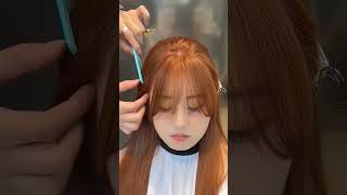 Bangs cutting Tutorial haircutting✂️ [upl. by Joletta]