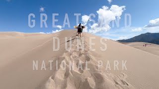 Learning to Sandboard in Great Sand Dunes National Park  GoPro 4k [upl. by Eentruok281]