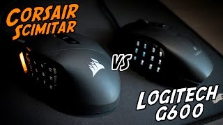 Corsair Scimitar vs Logitech G600 [upl. by Flosser]