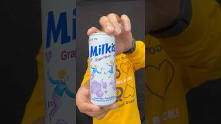 🍇 Grape Cream Soda Milkis Korea 🥤 밀키스 그레이프 소다 포도 한국 한국인 USA [upl. by Willyt]