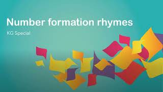 Number formation rhymes  LKG [upl. by Sheree]