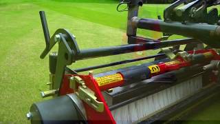 GREENTEK  THATCHAWAY SUPASYSTEM  TOPDRESSING BRUSH CASSETTE [upl. by Ylrebmi]