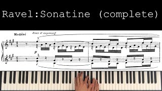 Ravel Sonatine quotRavel and neoclassicismquot performanceanalysis and commentary [upl. by Dreher460]