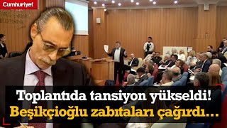 Etimesgut Belediyesinde tansiyon yükseldi Erdal Beşikçioğlu zabıtaları çağırdı [upl. by Onez]