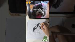 Please watch the video for custom pet portraits🖼️httpswwwpethandmadecomproductspets fyp [upl. by Klatt]