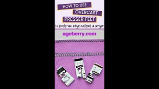 How to use an overcast presser foot and stop fabric fraying without a serger [upl. by Jamill]