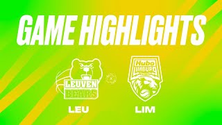 Stella Artois Leuven Bears vs Hubo Limburg United  Game Highlights [upl. by Nodlehs458]