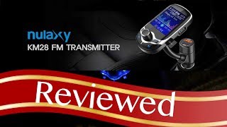 Best Bluetooth For Cars 2018 2019  Nulaxy KM28 FM Transmitter [upl. by Budge]