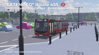 Route 455  South Croydon Bus Garage  Beddington ASDA  Croydon  The London Transport Game [upl. by Dyanna]