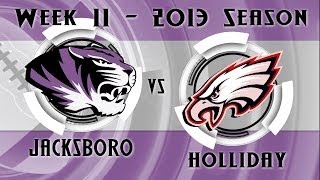 2013 Jacksboro Tigers • Week 11 • Jacksboro vs Holliday [upl. by Neelia]