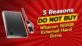 DONT BUY Wbacon 160GB External Hard Drive BEFORE WATCHING THIS VIDEO 😱💔 [upl. by Olonam907]