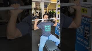 Smith machine seated overhead press Shoulder [upl. by Ramo]