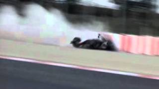 Kimi Raikkonen 2005 Formula One Testing Accident at Barcelona Small [upl. by Conte396]